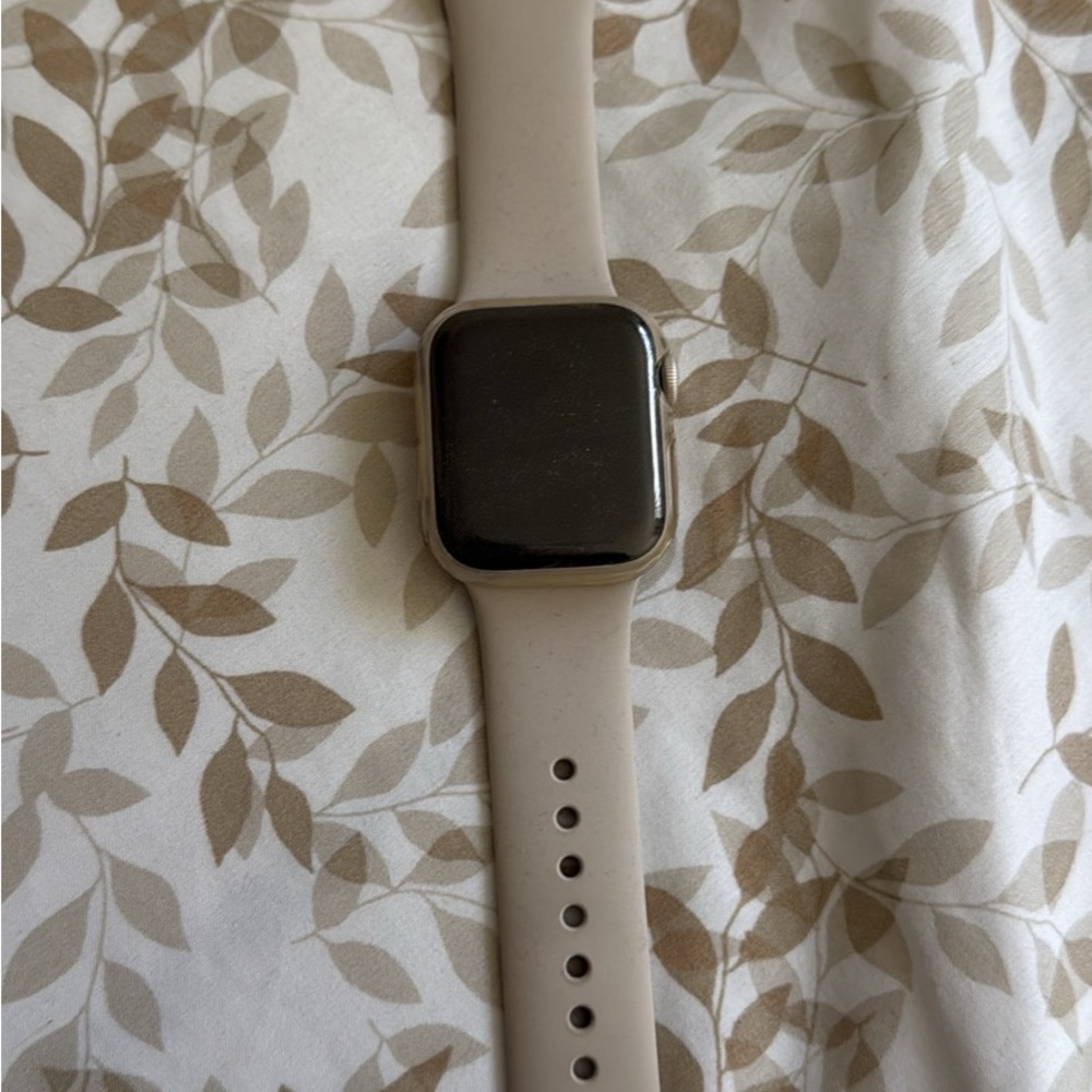 Apple Smartwatch with Beige Band